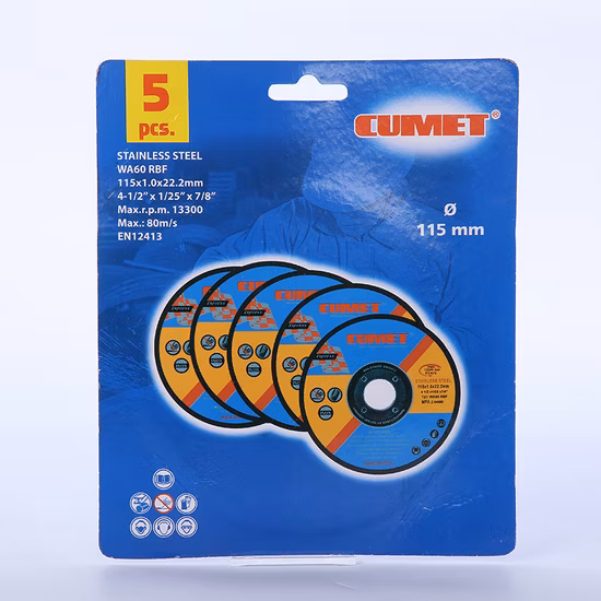 Cumet 4” Cutting Disc for Inox Metal Steel Abrasive