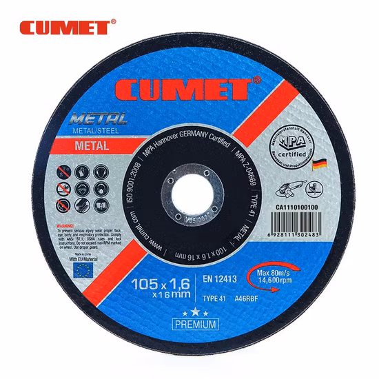 Cumet 4” Cutting Disc for Inox Metal Steel Abrasive