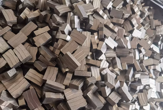 Segmentos de hoja de sierra de diamante para corte de mármol y granito